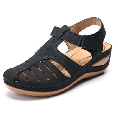 Ecoodisk Women's Vintage Wedge Sandals