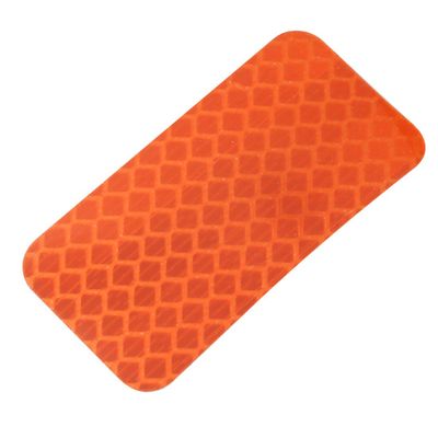 Ruilogod Honeycomb Reflective Warning Tape Film Stickers, Orange, 30 mm x 60 mm