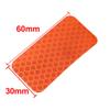 Ruilogod Honeycomb Reflective Warning Tape Film Stickers, Orange, 30 mm x 60 mm view 3