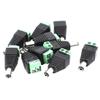 Ruilogod 10-Pack 2.1 x 5.5 mm DC Power Plugs for CCTV Cameras view 1