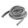 Ruilogod 2 m Long Rubber Hollow Air Seal Strip, Gray, 2 mm Groove Width, 13 mm Height view 1