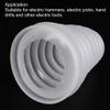 Sourcing Map Rubber Drill Dust Cover, 130 mm, White view 4