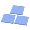 Ruilogod 3-Piece 2 mm x 20 mm x 20 mm Square Silicone Thermal Pads, Blue view 1