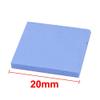 Ruilogod 3-Piece 2 mm x 20 mm x 20 mm Square Silicone Thermal Pads, Blue view 2