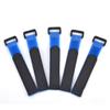 Ruilogod Removable Hook-and-Loop Cable Organizer Straps, 8 in, 5-Pack, Blue view 3