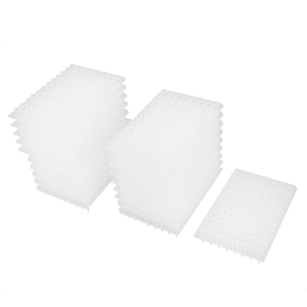 Ruilogod 96-Well Round-Well PCR Plates, 20 pcs, for DNA/RNA Extraction