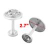 Ruilogod Metal Peacock-Pattern Curtain Tieback Hooks, 2 Pieces, Silver Tone view 2