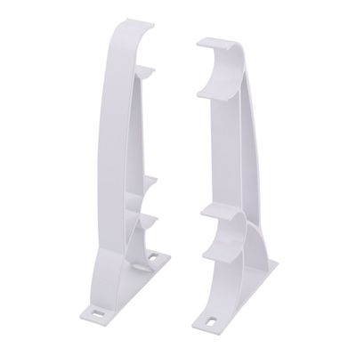 Ruilogod Curtain Rod Wall Brackets, 2-Pack, White