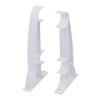 Ruilogod Curtain Rod Wall Brackets, 2-Pack, White view 1