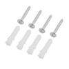 Ruilogod Curtain Rod Wall Brackets, 2-Pack, White view 4