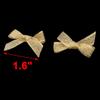 Ruilogod Polyester Household Birthday Clothing Dress Socks Scarf Decor Bowknot Bows, 100 pcs, Gold Tone view 2