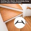Adjustable Stair Tread Template Tool Set, 11–60 in, Black view 4
