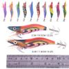 SXSHUN Shrimp Lures for Squid Fishing, Squid Jigs and Octopus Artificial Lures, Assorted Sizes, 10-Pack, 11.5 cm, 14.2 g view 2