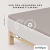 schlafgut Pure Topper Fitted Sheet 120 x 200 cm Organic Cotton, Sand Mid view 2