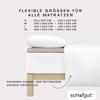 schlafgut Pure Topper Fitted Sheet 120 x 200 cm Organic Cotton, Sand Mid view 4