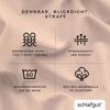 schlafgut Pure Boxspring Fitted Sheet 120 x 200 cm Organic Cotton, Red Light view 3