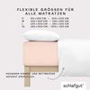 schlafgut Pure Boxspring Fitted Sheet 120 x 200 cm Organic Cotton, Red Light view 4