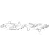 Ruilogod 2-Piece Stainless Steel Cooker Steamer Rack Stand view 1