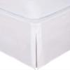 YHWW Ruffled Bed Skirt, 3-Sided Wrap-Around, 200 x 200 cm + 35 cm Drop, Color D view 2