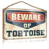 COTECI Outdoor Porch Sign, Beware of Tortoise, Hanging Wooden Home Decor Sign (Size: 23 x 35 cm) view 1