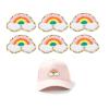 6-Piece Rainbow Iron-On Patch Set view 1