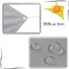 GAIJUAN Rectangular Shade Sail 0.7 x 3.4 m, HDPE UV Protection, with 304 Stainless Steel Mounting Kit, Cream view 3