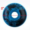 Ruilogod Beginner Wolf Print PU Skateboard Training Wheels, 52 mm x 30 mm, 4 Pieces, Blue view 2