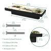 Rectangular Kitchen Cabinet Knobs, Beach Palm, 4-Pack view 3