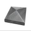 Stainless Steel End Cap, Pyramid Cap, Cover Cap, 240-Grit Brushed V2A (120 x 120 mm) view 1