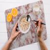 Luxury Rose Gold Marble Agate Placemats, Set of 6, 45 x 30 cm view 4