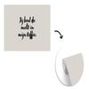 Self-Adhesive Wallpaper Wall Mural 420 x 280 cm Taupe – “You Are the Milk in My Coffee” Quote view 3
