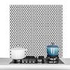 MuchoWow Aluminum Kitchen Splashback, 100 x 65 cm – Abstract Geometric Pattern view 1