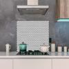MuchoWow Aluminum Kitchen Splashback, 100 x 65 cm – Abstract Geometric Pattern view 4