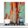 MuchoWow Rust Iron Industrial Kitchen Backsplash, Aluminum Poster, 100 x 65 cm view 1