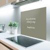 MuchoWow Kitchen Backsplash Aluminum Poster 90 x 60 cm Quote - "Here, I wanted tacos, now I'm eating some. Fulfill your dreams." - Sayings - Olive Green view 2