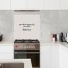 MuchoWow Kitchen Splashback Aluminum Wall Panel 100 x 65 cm – Pizza Lover Quote view 2