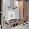 MuchoWow Kitchen Splashback Aluminum Wall Panel 100 x 65 cm – Pizza Lover Quote view 3