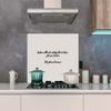MuchoWow Kitchen Splashback Aluminum Wall Panel 100 x 65 cm – Pizza Lover Quote view 4