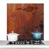 MuchoWow Kitchen Splash Guard Aluminum Backsplash Poster, 100 x 65 cm, Rust Vintage Steel view 1