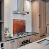 MuchoWow Kitchen Splash Guard Aluminum Backsplash Poster, 100 x 65 cm, Rust Vintage Steel view 3