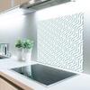 MuchoWow Geometric Pattern Green Aluminum Kitchen Backsplash, 90 x 60 cm view 2