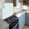 MuchoWow Geometric Pattern Green Aluminum Kitchen Backsplash, 90 x 60 cm view 4