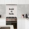 MuchoWow Kitchen Splashback, Aluminum Panel, 100 x 65 cm, “You Cook, I Drink Gin” view 2