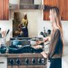 MuchoWow Kitchen Backsplash Aluminum Poster 90x60 cm The Milkmaid - Vermeer view 3