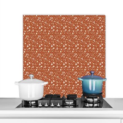 MuchoWow Terrazzo Aluminum Kitchen Backsplash, 90 × 60 cm