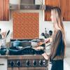 MuchoWow Terrazzo Aluminum Kitchen Backsplash, 90 × 60 cm view 3