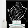 Self-Adhesive Photo Wallpaper, Amsterdam-Zuidoost City Map, 275 x 220 cm view 1