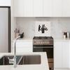 MuchoWow Kitchen Splashback Aluminum Poster 70 x 50 cm, Coffee Quote, Taupe view 4