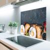 MuchoWow Kitchen Splashback, Aluminum Poster, Croissants, Fruit & Coffee, 80 x 55 cm view 2