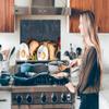 MuchoWow Kitchen Splashback, Aluminum Poster, Croissants, Fruit & Coffee, 80 x 55 cm view 3
